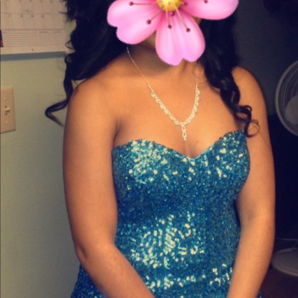 Beautiful sequined prom dress
